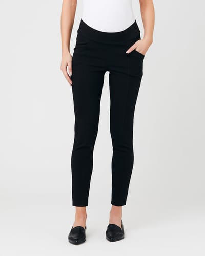 Ripe Maternity Slim Leg Pocket Pant Black