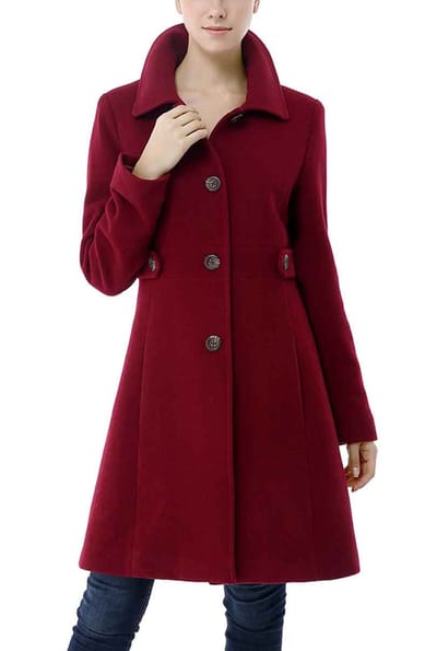 Kimi + Kai Kimi + Kai Women's "Heather" Wool Walking Coat