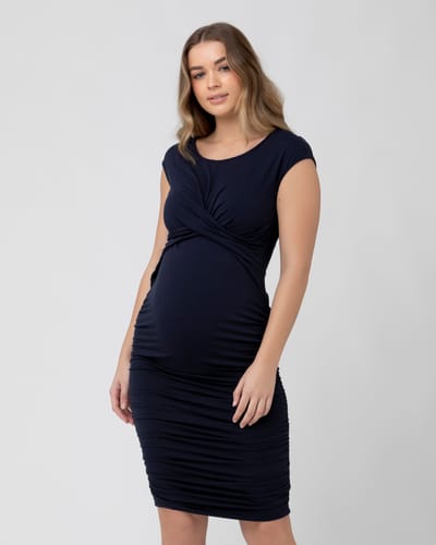 Ripe Maternity Cross My Heart Dress Ink