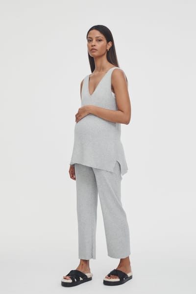 Legoe Heritage Knit Pant (Grey Marle)