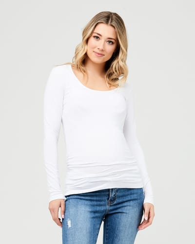 Ripe Maternity Organic Tube Top White