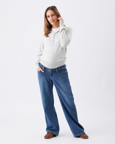 Ripe Maternity Billie Elastic Waist Jean Dark Wash