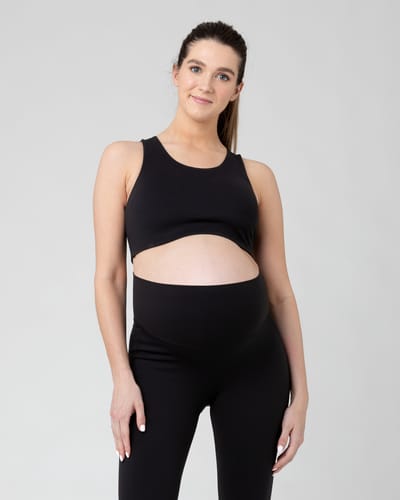 Ripe Maternity Tempo Crop Top Black