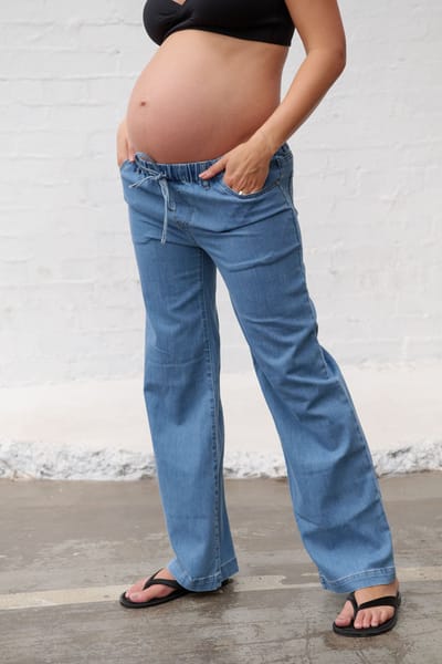 Bae the Label Frequent Wide Leg Jean -Blue Petite*