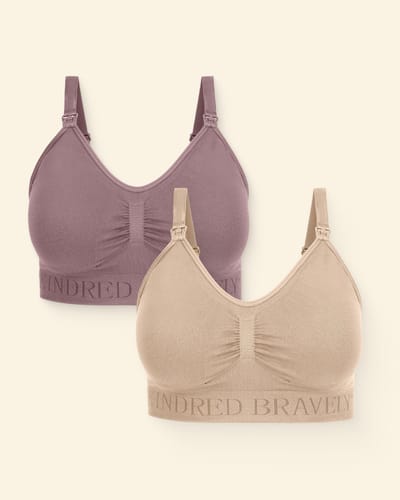 Kindred Bravely Simply Sublime® Nursing Bra Two-Pack | Beige & Twilight