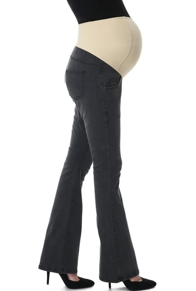Kimi + Kai Maternity Kimi + Kai Maternity "Dixie" Flare Leg Denim Jeans