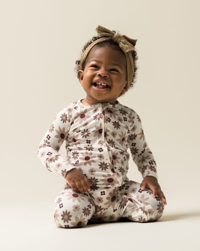 Kindred Bravely Bamboo Baby Pajama | Twilight Floral