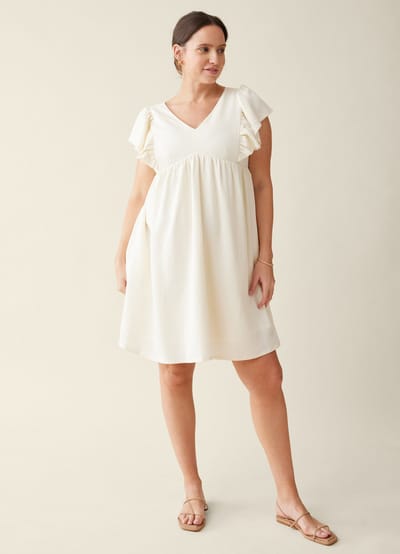 INGRID+ISABEL The Madeline Flutter Sleeve Maternity Dress