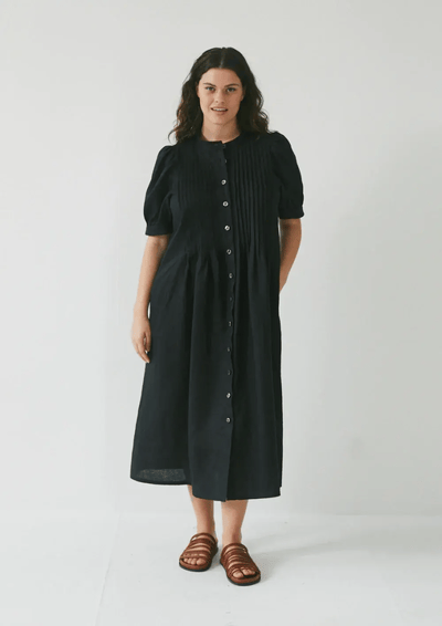 Jillian Boustred Pleat Dress
