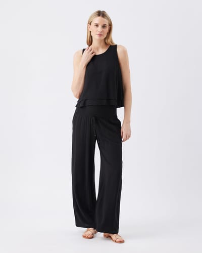 Ripe Maternity Marlow Shirred Pant Black