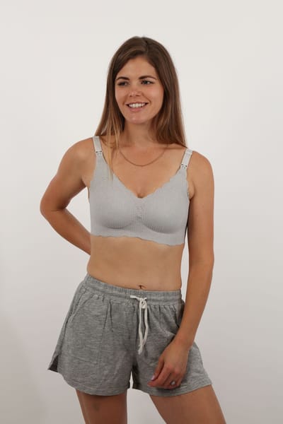 Close to the Heart Lace Seamfree Nursing Bra - Ice