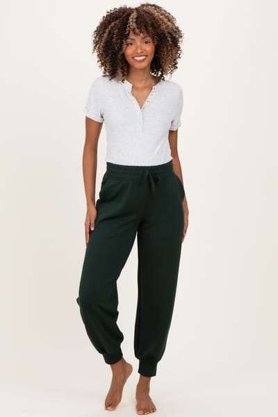 Rae Mode Forest Green Maternity Jogger Pants