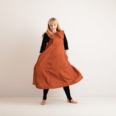 For The Creators Nursing & Maternity Dress - Lucy - Burnt Orange
