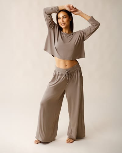 Kindred Bravely Aria Bamboo Casual Lounge Pant | Taupe