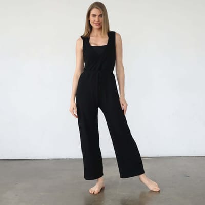Milk & Baby Juliette Nursing Friendly Jumpsuit | Noir