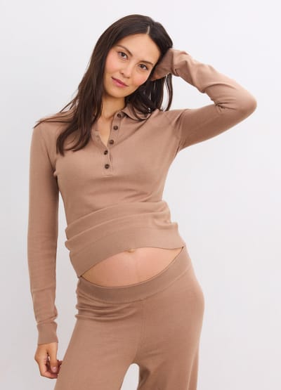 HATCH The Softsculpt Knit Nursing Polo