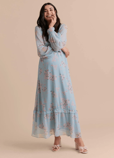 For The Creators Smocked Bodice Empire Waist Dress