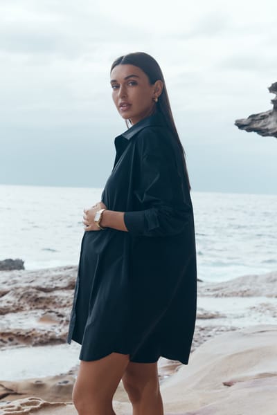 Legoe Heritage Cotton Poplin Shirtdress