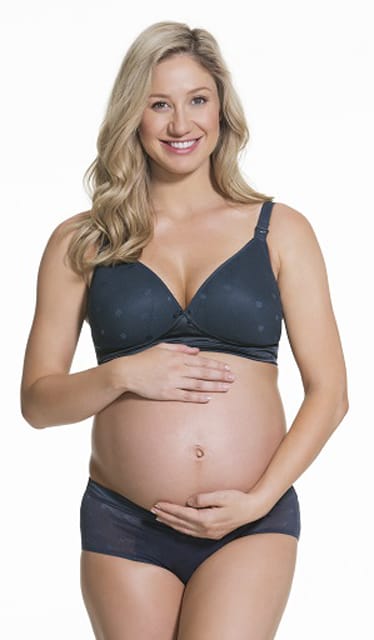 Special Addition SALE! Contour Padded Low-Cut Wireless Nursing Bra in Fig