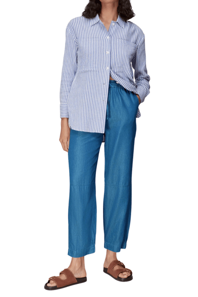 For The Creators Lucy Chambray Barrel Trouser