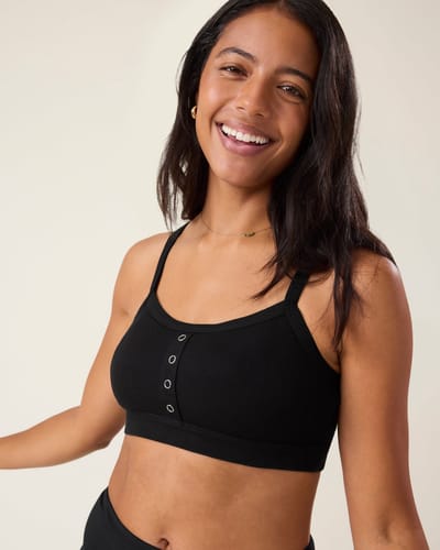 Kindred Bravely Ribbed Bamboo Pumping Bralette