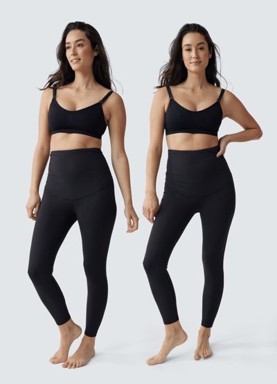 Ingrid+Isabel Postpartum Compression Leggings Two-Pack Bundle