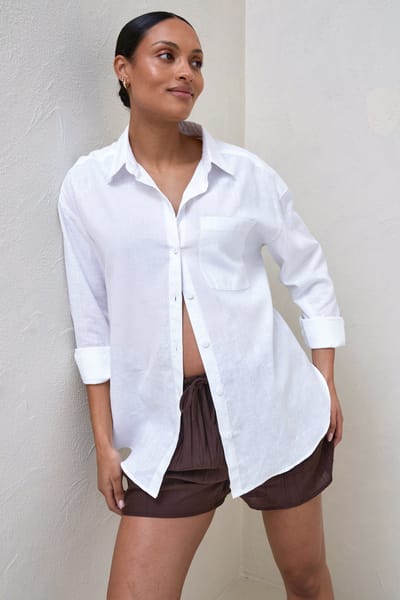 Bae the Label Timeless Relaxed Linen Shirt