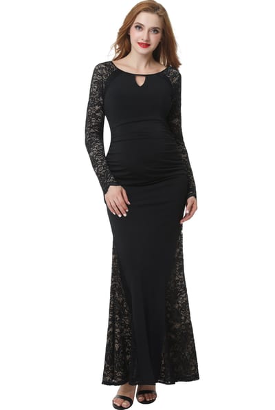 Kimi + Kai Kimi + Kai Maternity "Bella" Mermaid Maxi Dress