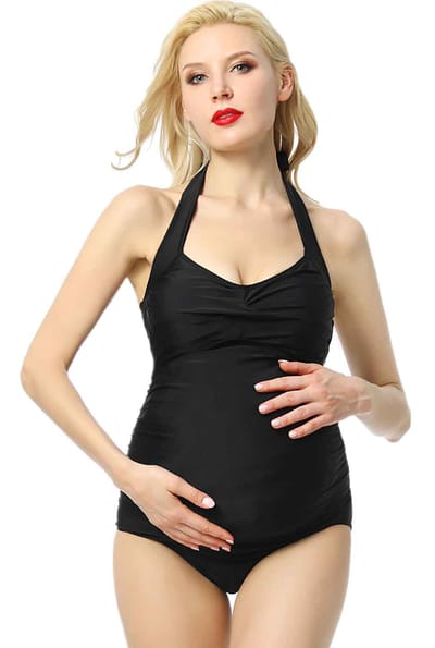Kimi + Kai Kimi + Kai Maternity "Nancy" UPF 50+ One Piece Maternity Swimsuit
