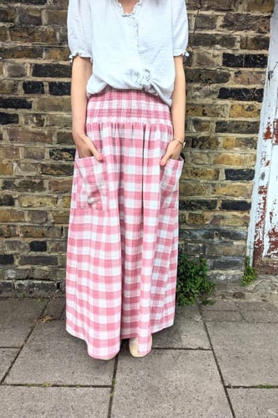For The Creators Wren Skirt - Pink check