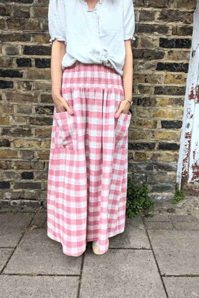 For The Creators Wren Skirt - Pink check