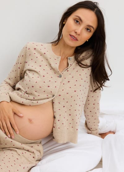 HATCH Collection The Nora Floral Knit Cardigan