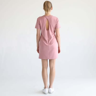 Sweat and Milk LLC Isla Nursing T-Shirt Dress  | Toasted Mauve
