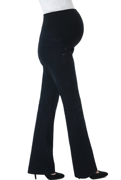 Kimi + Kai Kimi + Kai Maternity "Leni" Modern Boot Cut Denim Jeans