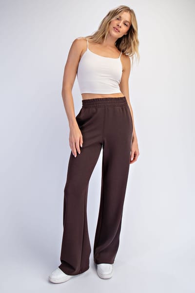 Rae Mode Brown Stripe Detail Lounge Pants