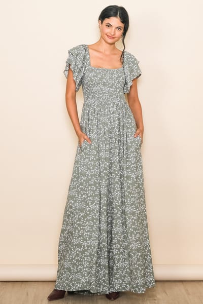 Elloh Green Floral Jumpsuit