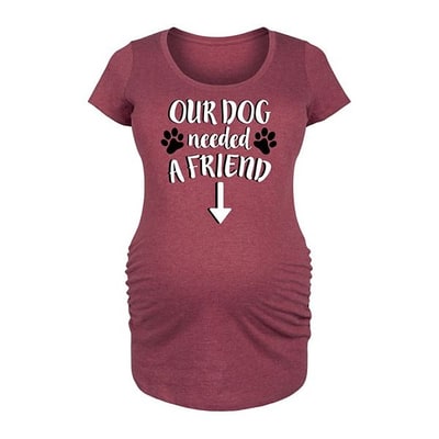 Kohl's Maternity Our Dog Needed a Friend Graphic Tee