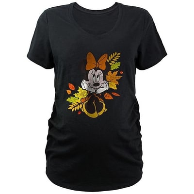 Kohl's Disney's Minnie Mouse Autumn Leaves Maternity Graphic Tee