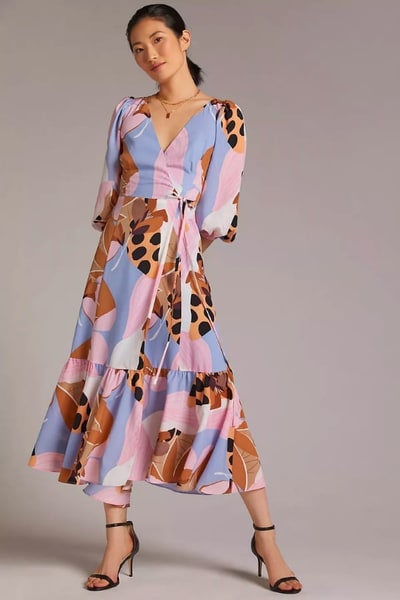 For The Creators Bloom Wrap Dress