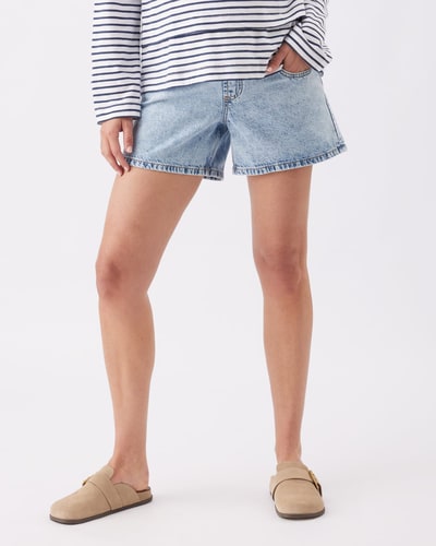 Ripe Maternity Brooklyn Denim Short  Blue Haze