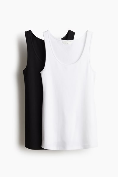 H&M MAMA 2-pack Cotton Tank Tops