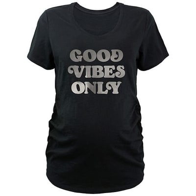 Kohl's Maternity Good Vibes Only V-Neck Graphic Tee