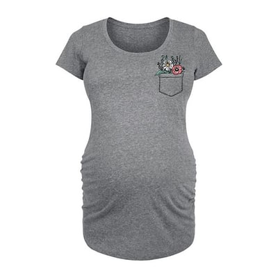 Kohl's Maternity Floral Graphic Tee