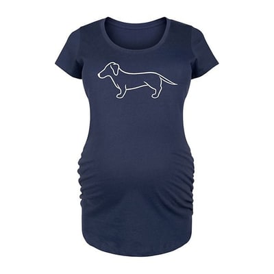 Kohl's Maternity Dachshund Line Drawing Graphic Tee