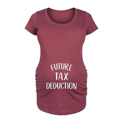 Kohl's Maternity Future Tax Deduction Graphic Tee
