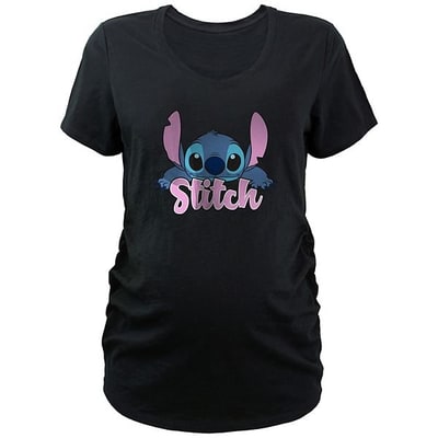 Kohl's Disney's Lilo & Stitch Playful Stitch Maternity V-Neck Graphic Tee
