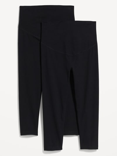 Old Navy Maternity 2-Pack Full-Panel Cropped Jersey Leggings