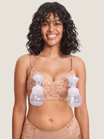 Momanda Cotton Lining Hands Free Pumping Bra