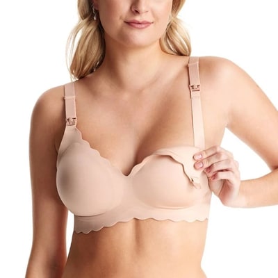 Target Momcozy Jelly Strip Nursing Bra - Beige - M