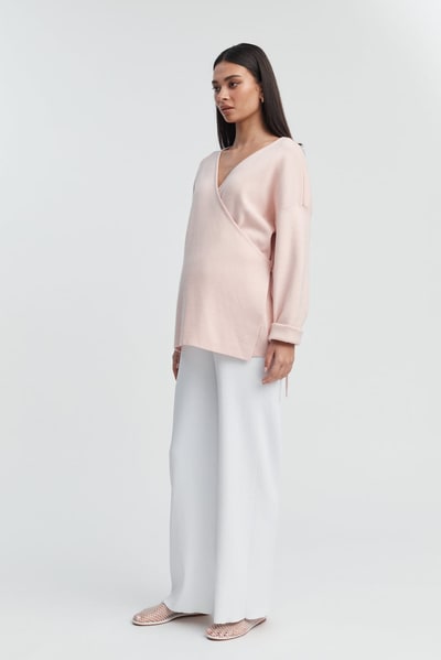 Legoe Heritage Wrap Tie Knit (Peony) - FINAL SALE